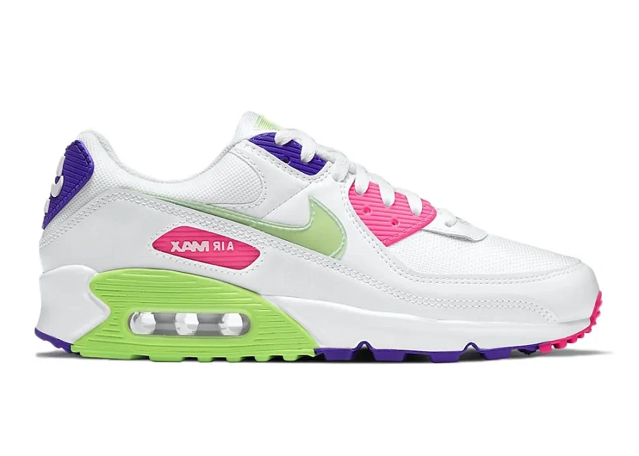 Фото № 1 с приближением к товару «‎Nike Air Max 90 White Neon »