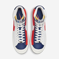 Фото № 4 с приближением к товару «‎Nba X Nike Blazer Mid '77 Emb Skate Shoes WhiteBlueOrange»