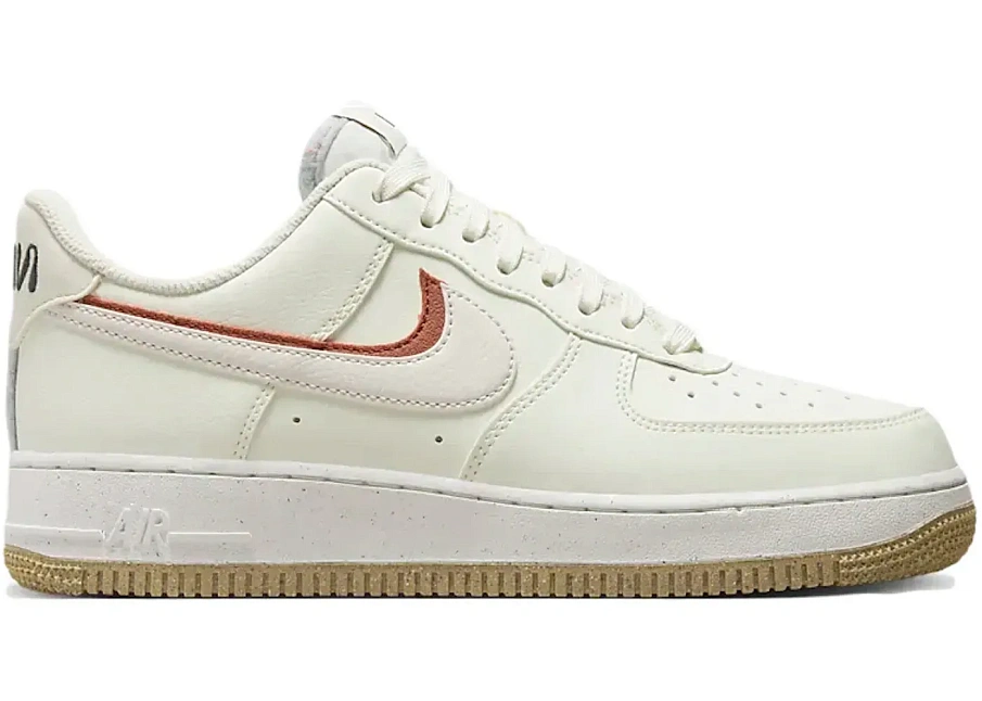 Фото № 1 с приближением к товару «‎Nike Air Force 1 Low 82 Double Swoosh Sail Cinnabar Phantom »