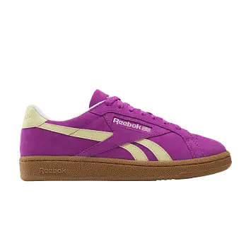 Reebok Women's Club C Grounds UK Purple Rave Bleached Yellow - 1