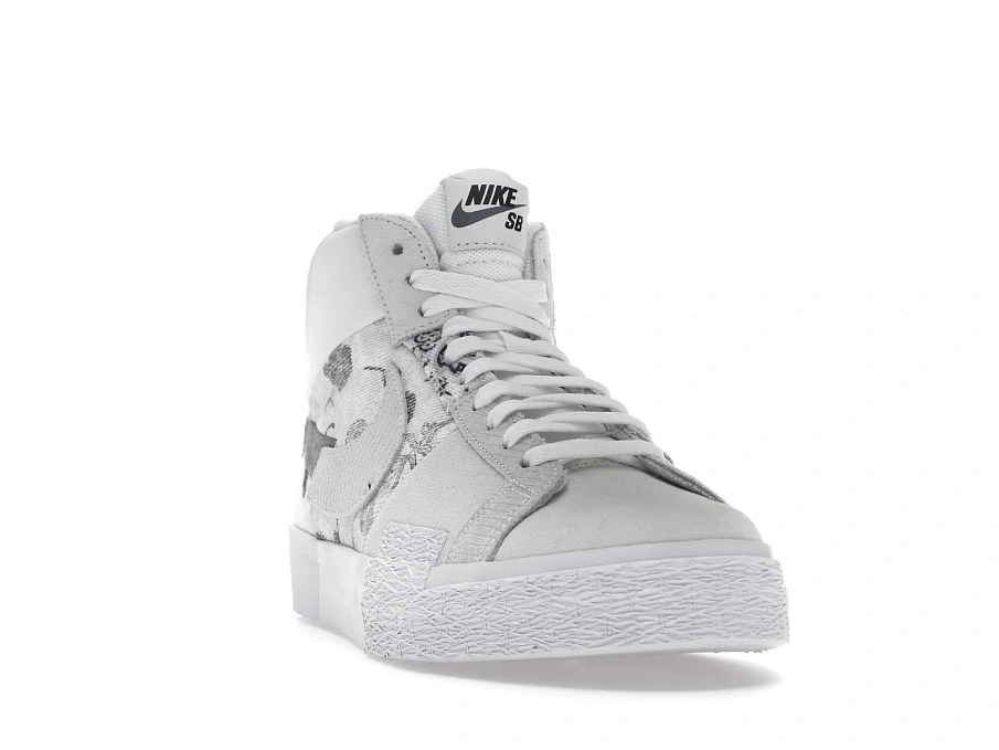 Фото № 3 с приближением к товару «‎Nike SB Zoom Blazer Mid Premium Floral White Grey»