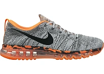 Фото № 1 с приближением к товару «‎Nike Flyknit Max Wolf Grey Black Orange»
