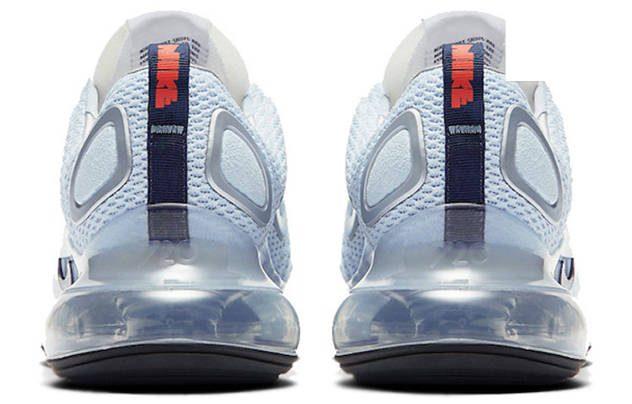Фото № 4 с приближением к товару «‎Nike Air Max 720 Sports Casual Shoes Celestine BlueRacer BlueMetallic SilverTeam Orange»