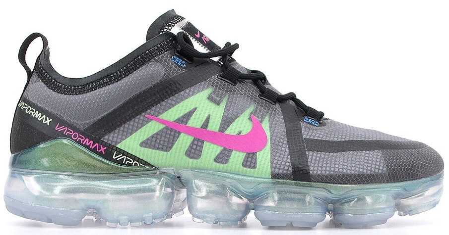 Фото № 1 с приближением к товару «‎Nike Air VaporMax 2019 Premium Black Active Fuchsia Photo Blue»