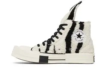 Rick Owens x Converse DRKSHDW TURBODRK Chuck 70 High Zebra - 4