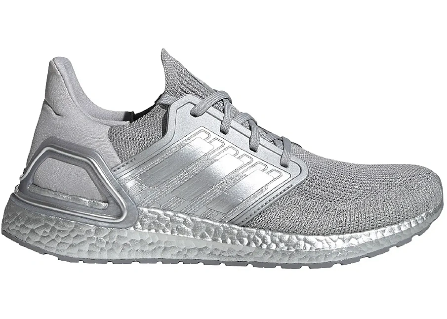 Фото № 1 с приближением к товару «‎adidas Ultra Boost 20 Silver Metallic»
