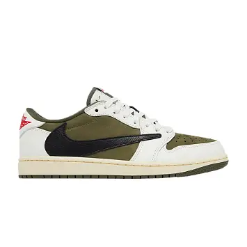 Travis Scott x Air Jordan 1 Retro Low OG SP Reverse Olive / Medium Olive Sample - 1