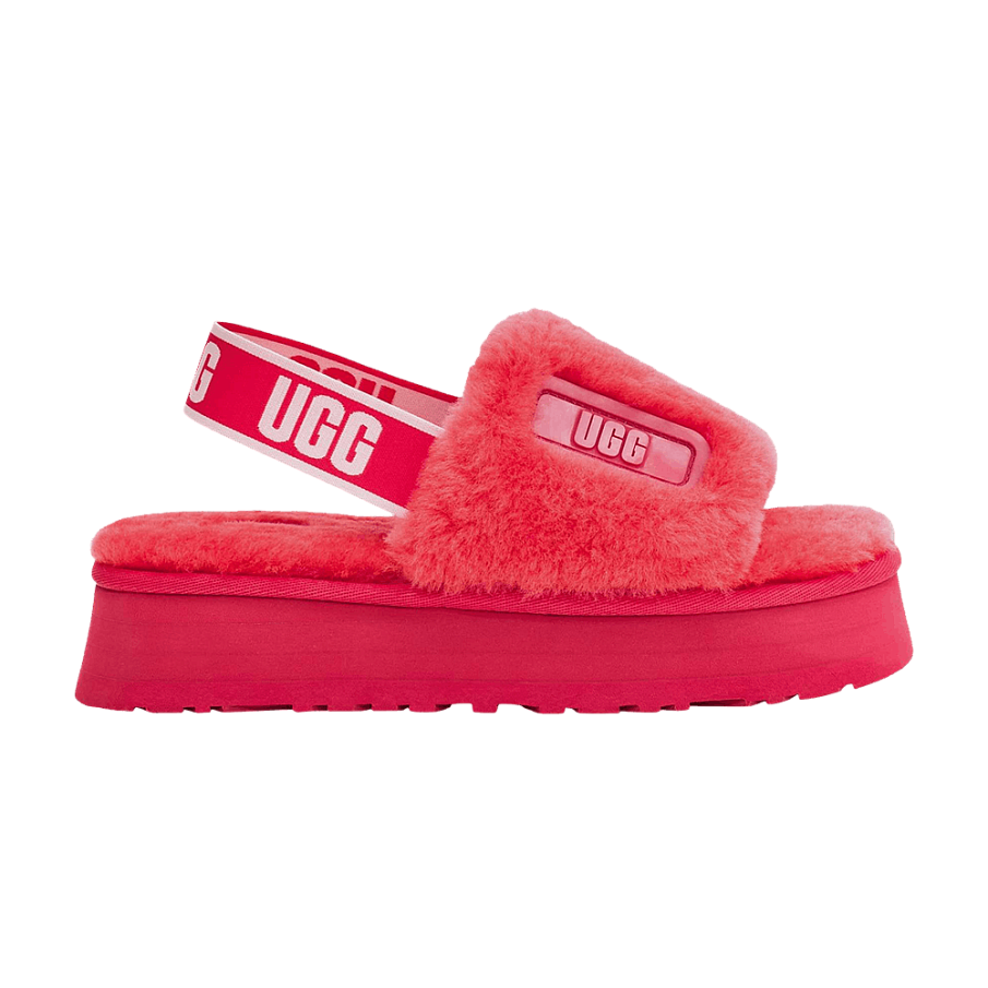 Фото № 1 с приближением к товару «‎UGG Women's Disco Slide Sandal Hibiscus Pink»