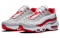 Фото № 3 с приближением к товару «‎Nike Air Max 95 Recraft GS 'Grey Fog Hyper Red'»