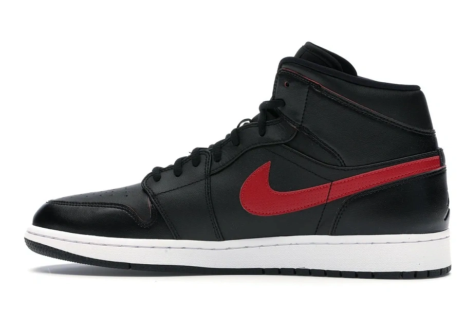 Фото № 5 с приближением к товару «‎Jordan 1 Retro Mid Black Team Red»