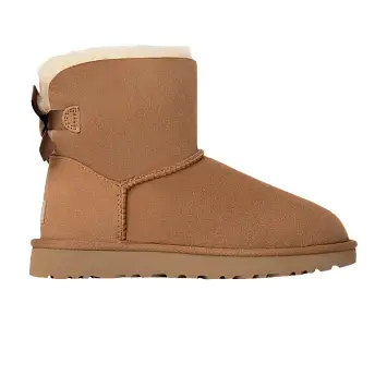 UGG Women's Mini Bailey Bow 2 Chestnut - 1