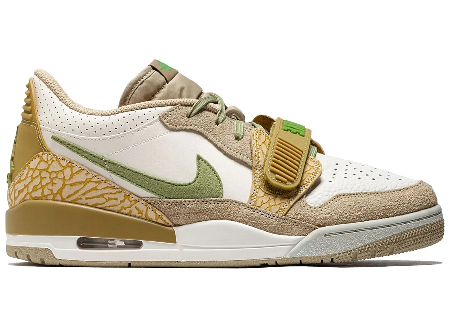 Фото № 1 с приближением к товару «‎Jordan Legacy 312 Low Golden Moss Alligator»