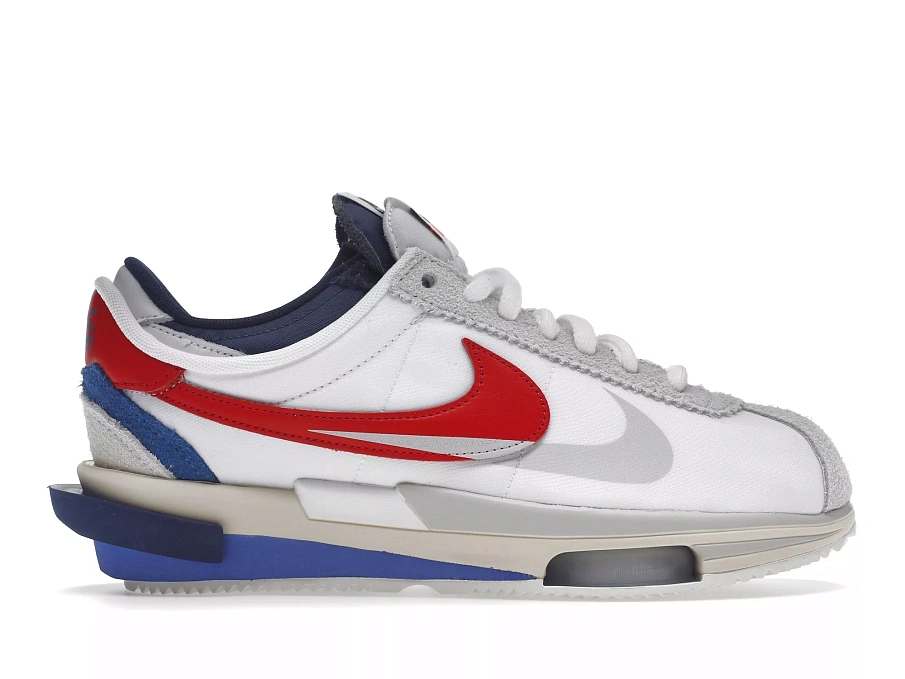 Фото № 1 с приближением к товару «‎Nike Zoom Cortez SP sacai White University Red Blue»