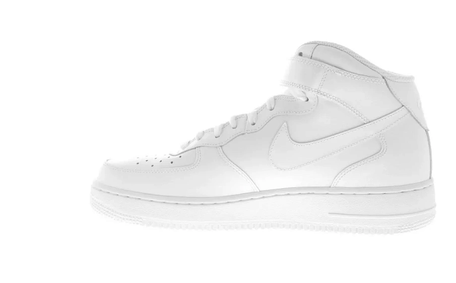 Фото № 4 с приближением к товару «‎Nike Air Force 1 Mid White '07»
