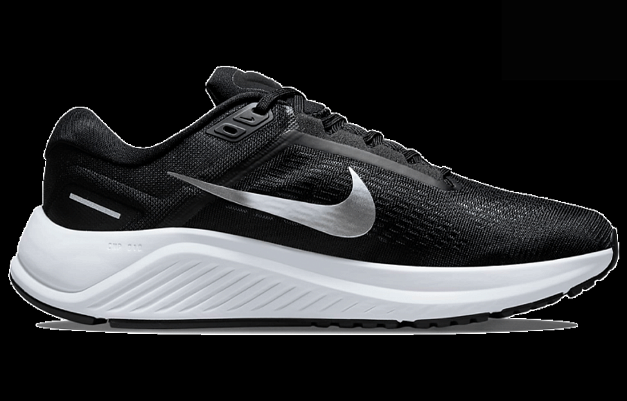 Фото № 2 с приближением к товару «‎Nike Air Zoom Structure 24 Low-Top Running Shoes BlackSilver»