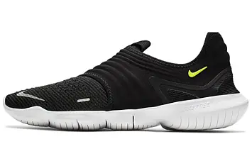 Nike Free RN Flyknit 3.0 'Black' BlackWhiteVolt - 1