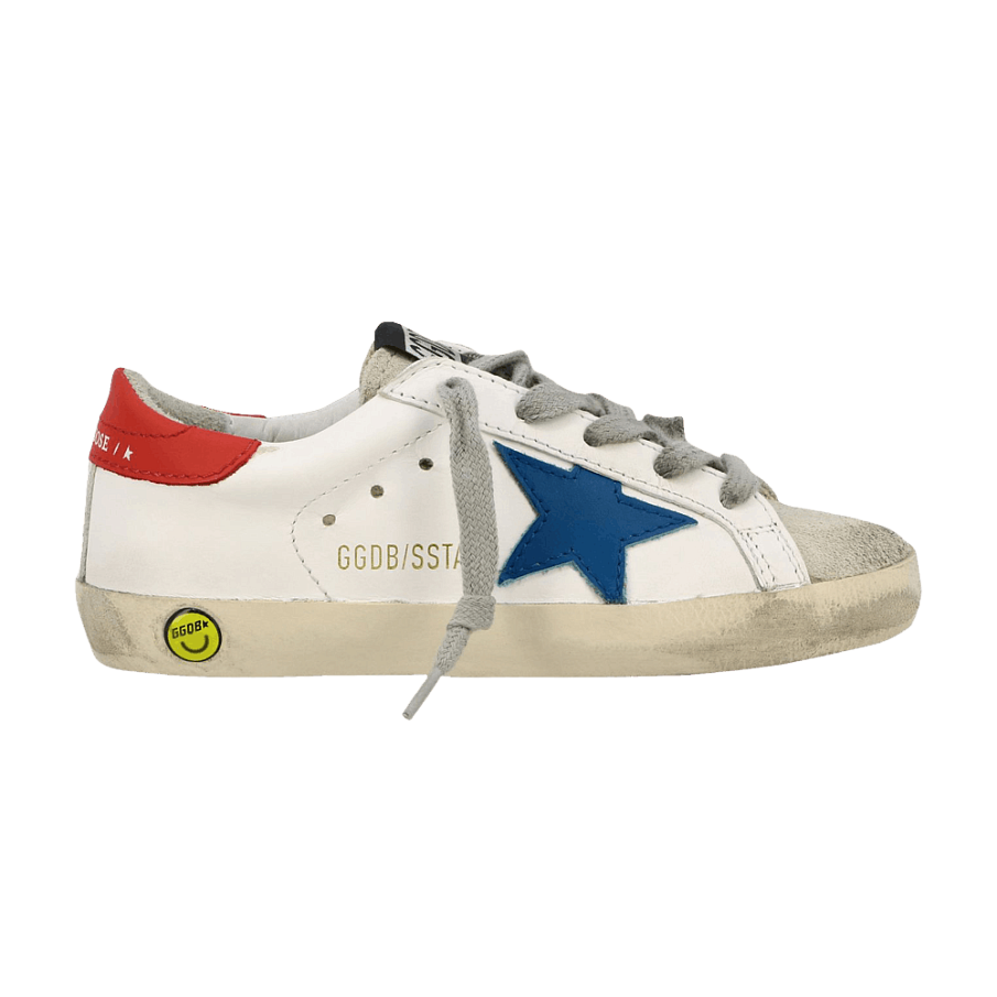 Фото № 1 с приближением к товару «‎Golden Goose Superstar Kids White Blue Red»