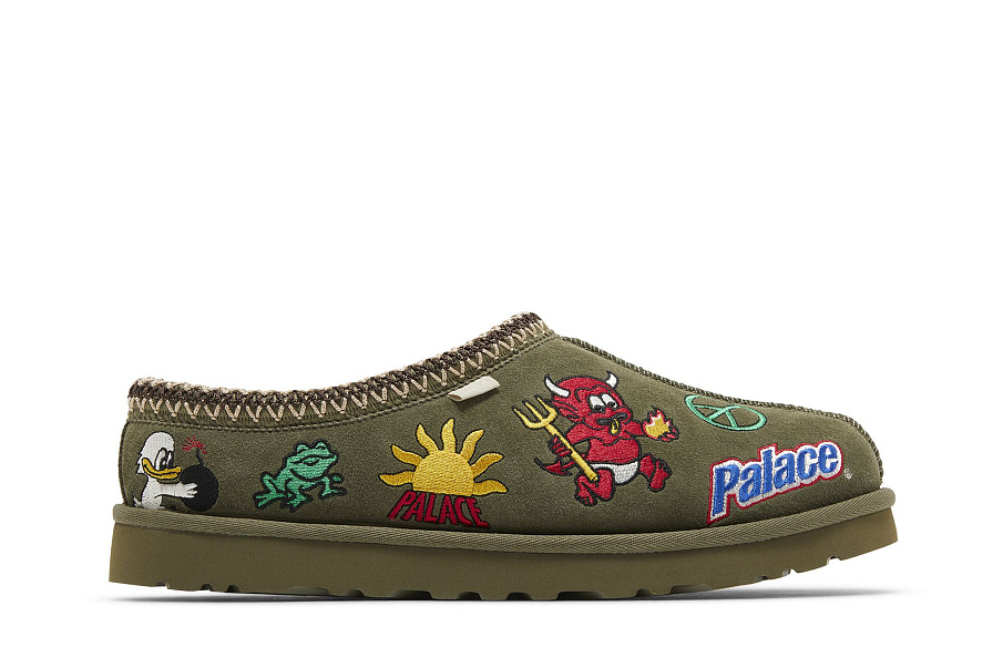 Фото № 2 с приближением к товару «‎Palace x UGG Tasman Slipper Burnt Olive»