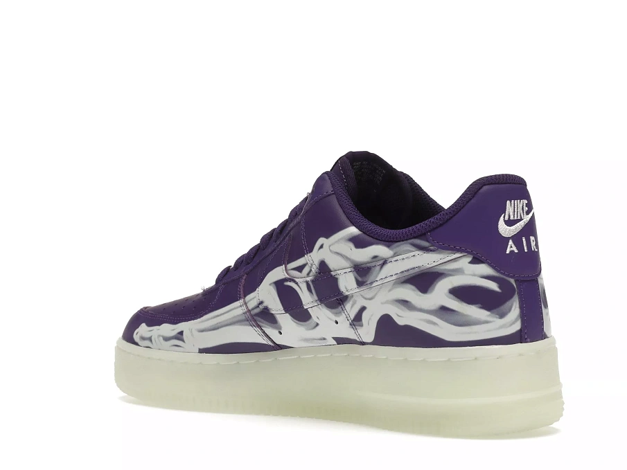 Фото № 5 с приближением к товару «‎Nike Air Force 1 Low '07 QS Purple Skeleton Halloween (2021)»