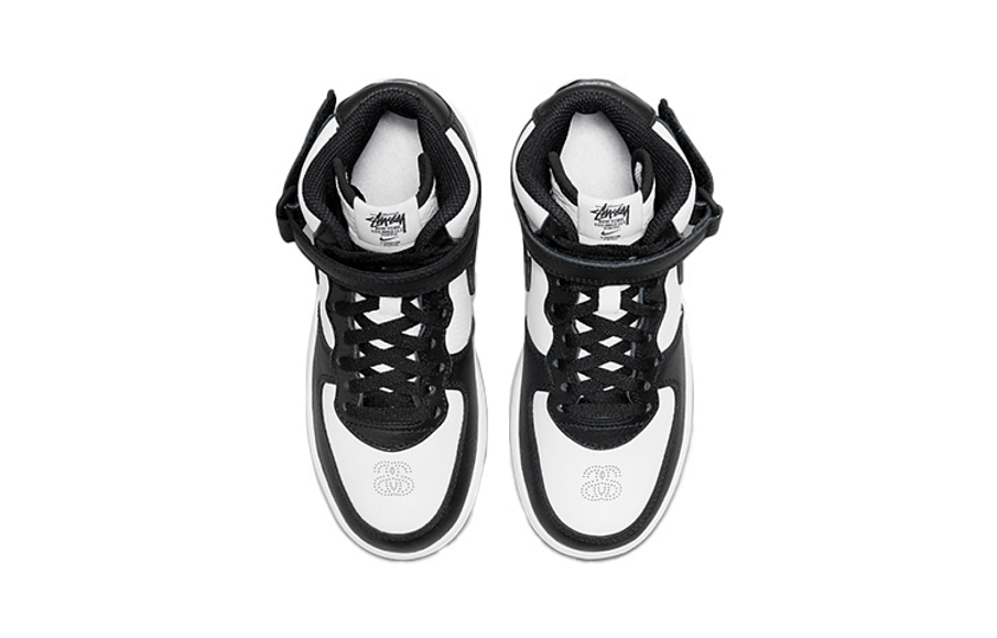 Фото № 3 с приближением к товару «‎Stussy Nike PS Air Force 1 Mid "Black and Light Bone"»