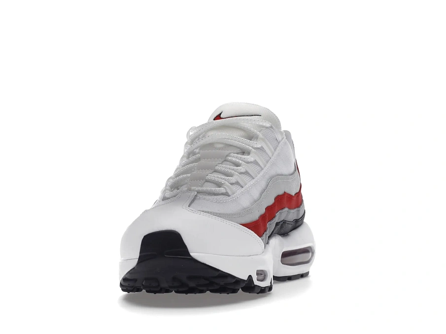 Фото № 3 с приближением к товару «‎Nike Air Max 95 White Varsity Red Particle Gray»