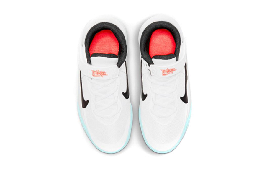 Фото № 4 с приближением к товару «‎Nike Team Hustle D 10 Flyease (Gs) Basketball Shoes WhiteBlue»