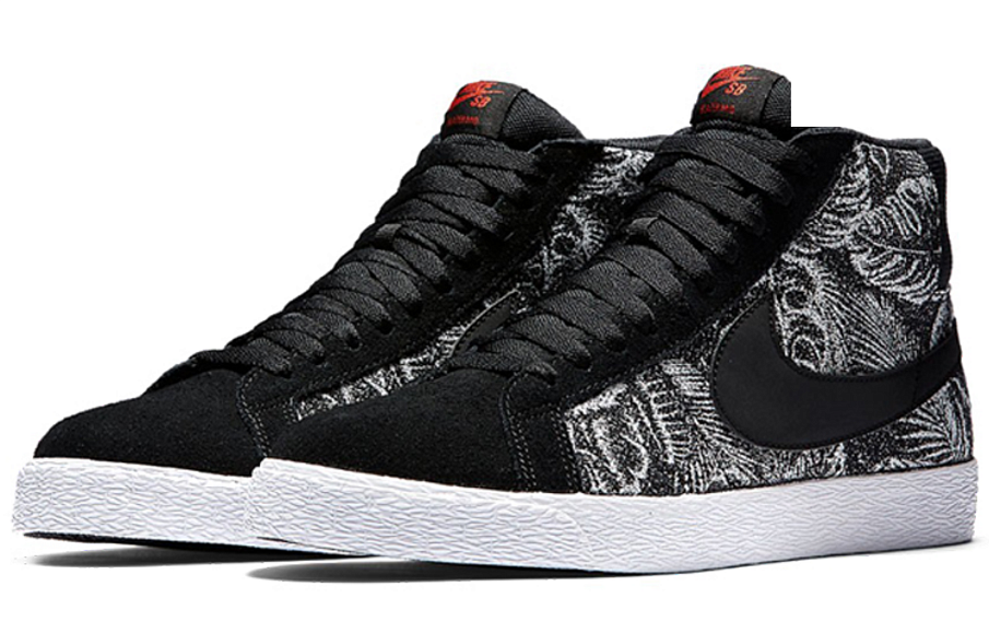 Фото № 3 с приближением к товару «‎Nike SB Zoom Blazer Mid Sneakers BlackWhite»