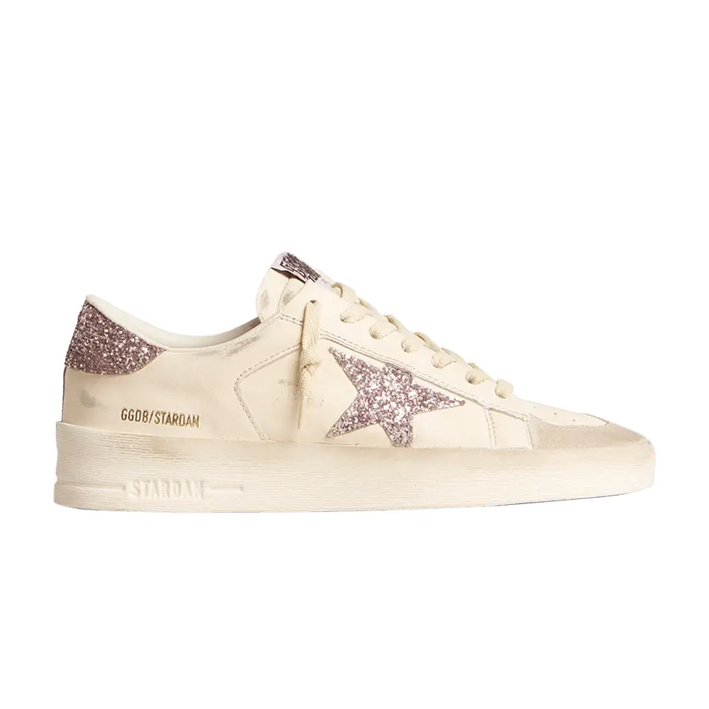 Golden Goose Women's Stardan White Pink Glitter - 1