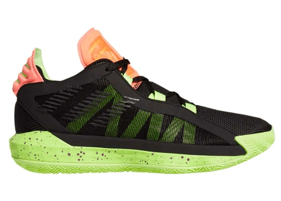 Фото № 1 с приближением к товару «‎adidas Dame 6 Black Signal Green Coral»