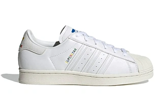 adidas Superstar White Rainbow Logo 