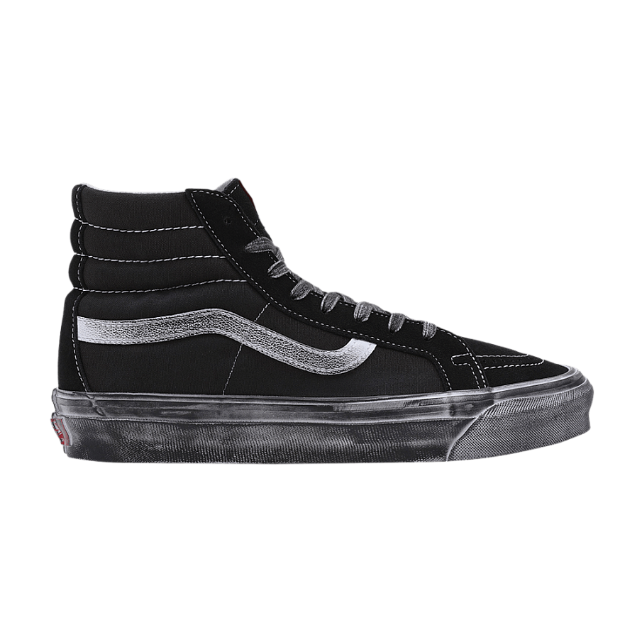 Фото № 1 с приближением к товару «‎Vans OG Sk8-Hi LX Stressed - Black White»