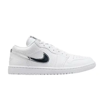 Air Jordan Women's 1 Low SE White Metallic Silver - 1