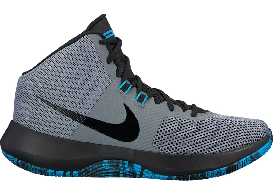 Фото № 1 с приближением к товару «‎Nike Air Precision Cool Grey Black Light Blue Fury»