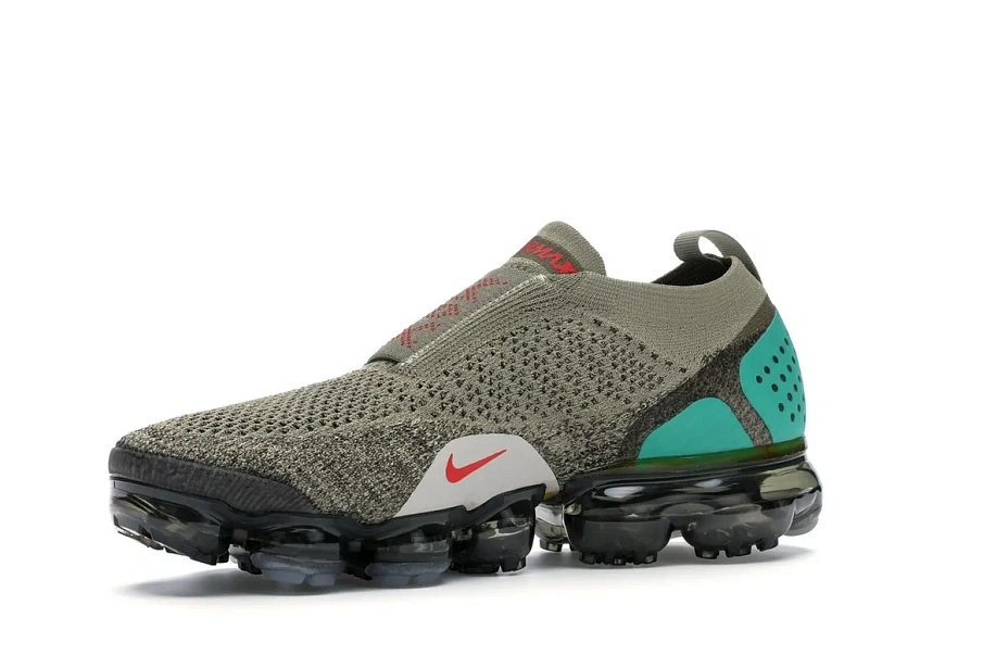 Фото № 4 с приближением к товару «‎Nike Air VaporMax Moc 2 Neutral Olive Habanero Red»