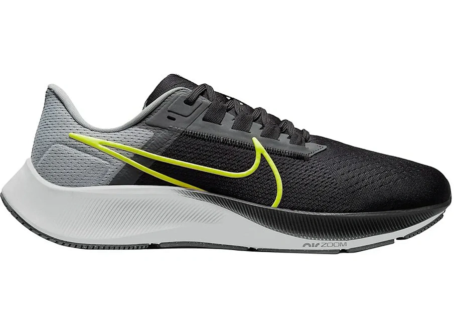 Фото № 1 с приближением к товару «‎Nike Air Zoom Pegasus 38 Black Smoke Grey Volt»