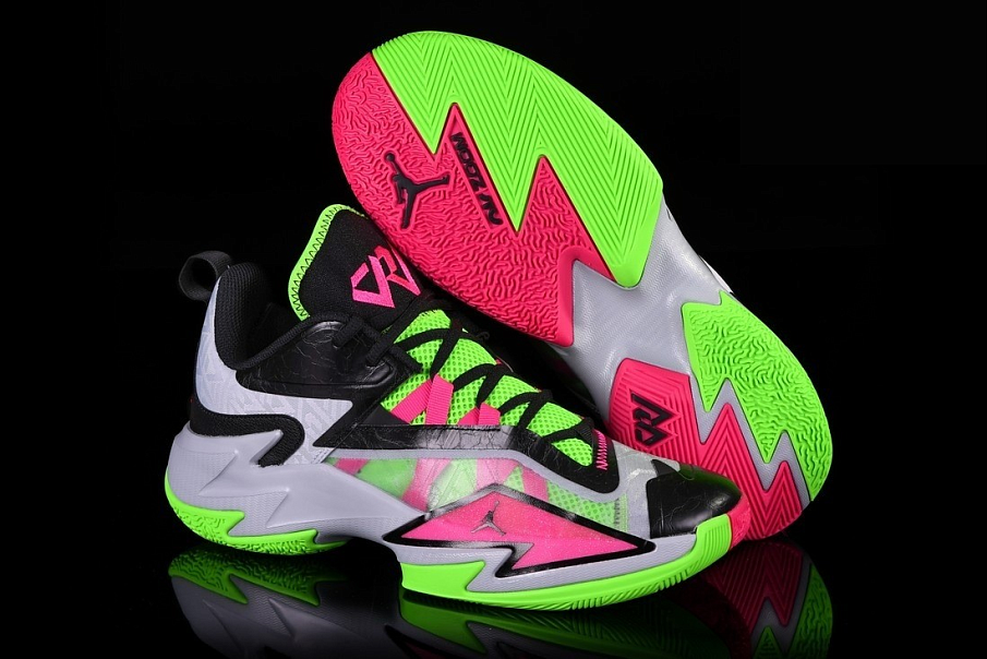 Фото № 4 с приближением к товару «‎Nike Air Jordan Westbrook One Take 3 Neon»