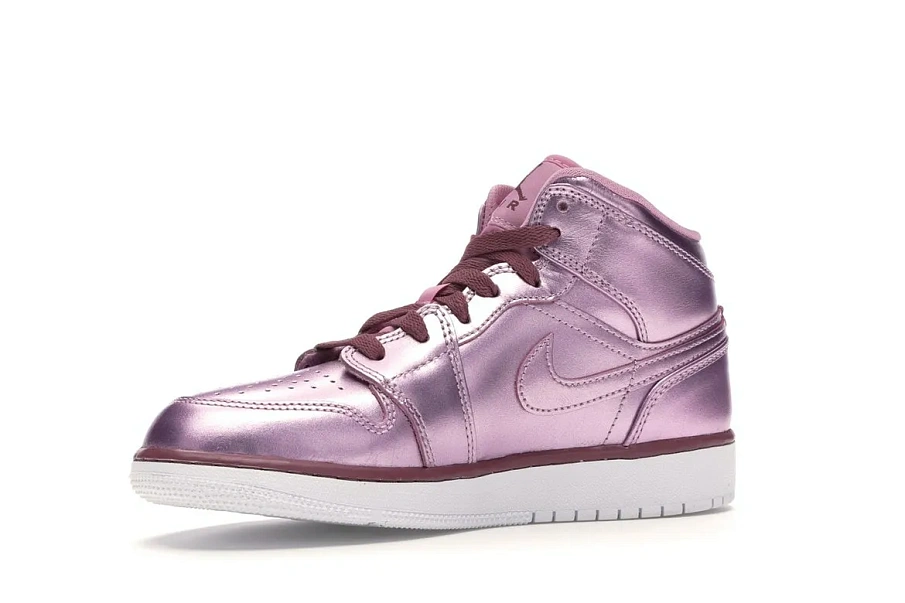 Фото № 2 с приближением к товару «‎Jordan 1 Mid Pink Rise »