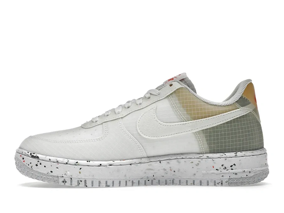 Фото № 3 с приближением к товару «‎Nike Air Force 1 Low Crater White Orange»