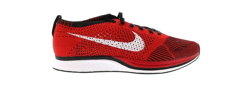 Фото № 1 с приближением к товару «‎Nike Flyknit Racer University Red»