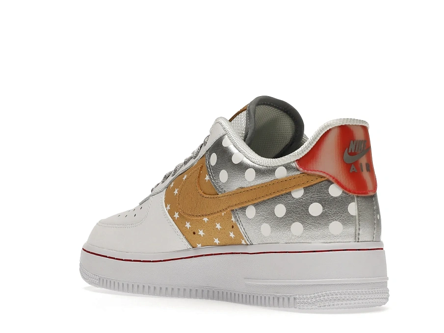 Фото № 6 с приближением к товару «‎Nike Air Force 1 Low Metallic Gold Stars »