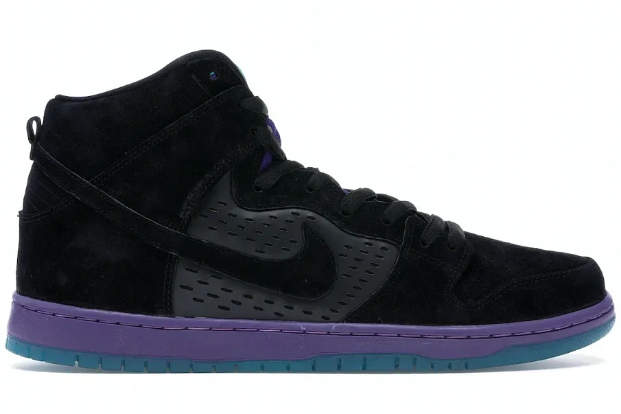 Фото № 1 с приближением к товару «‎Nike SB Dunk High Black Grape»
