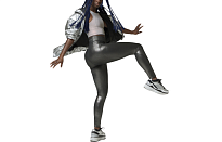 Фото № 1 с приближением к товару «‎adidas Wmns Asmc Tight Sh Fitness Pants BlackSilver»