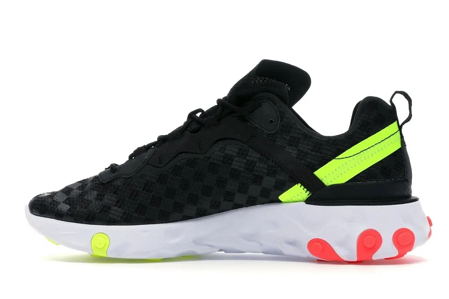 Фото № 5 с приближением к товару «‎Nike React Element 55 Black Crimson Volt»