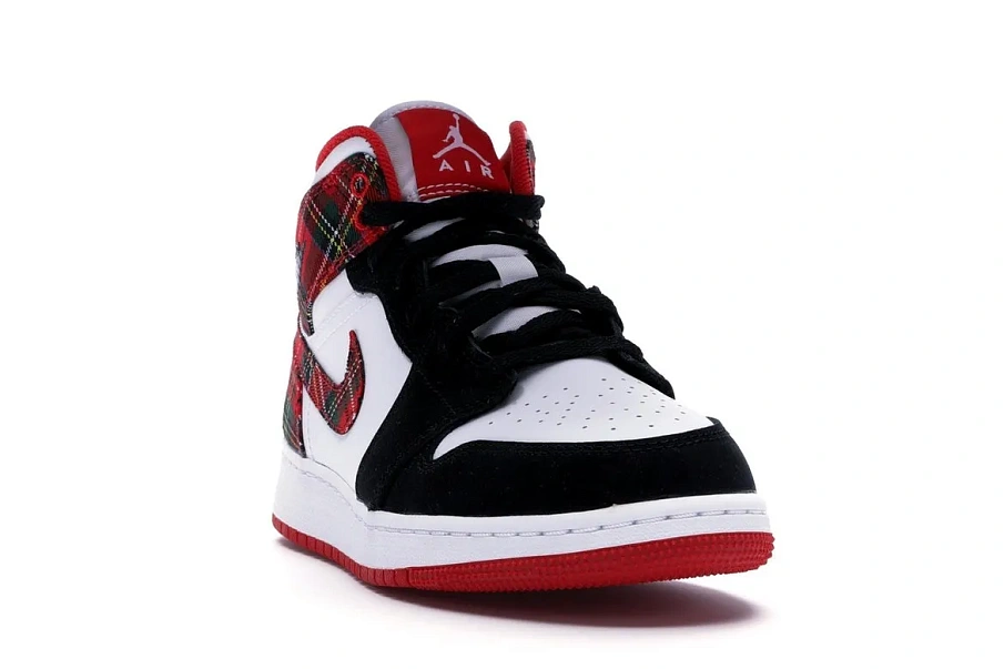 Фото № 3 с приближением к товару «‎Jordan 1 Mid White Plaid »