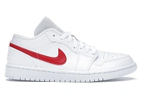 Фото № 1 с приближением к товару «‎Jordan 1 Low White University Red »
