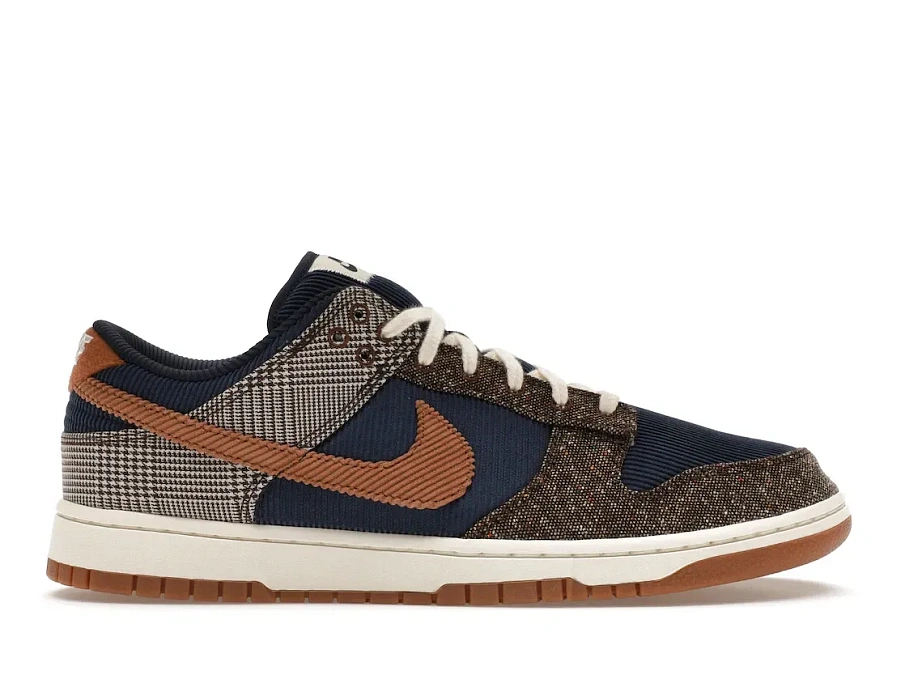 Фото № 1 с приближением к товару «‎Nike Dunk Low Tweed Midnight Navy Corduroy»