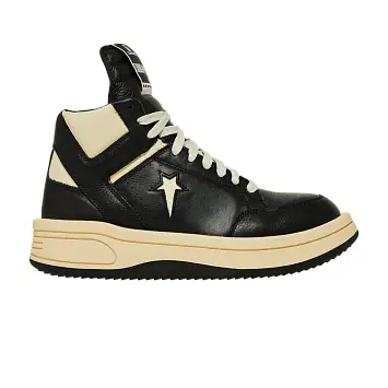 Rick Owens x Converse DRKSHDW TURBOWPN Mid Black Cloud Cream - 1