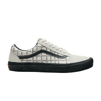 Фото № 1 с приближением к товару «‎Supreme x Vans Old Skool Pro Logo Pattern - White»