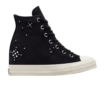 Converse Women's Chuck Taylor All Star Wedge Platform High Pearls & Studs - Total Eclipse - 1