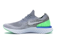 Фото № 3 с приближением к товару «‎Nike Epic React Flyknit Wolf Grey Lime Blast»